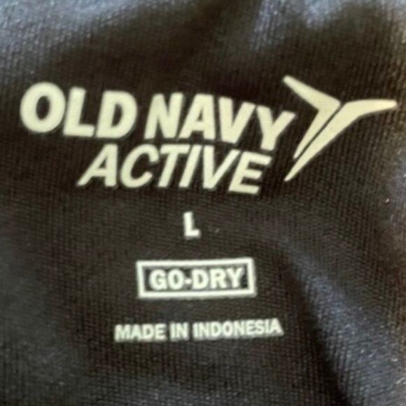 Old Navy Active Nylon Running Shorts Black Pull On Drawstring Lined L - Picture 3 of 4